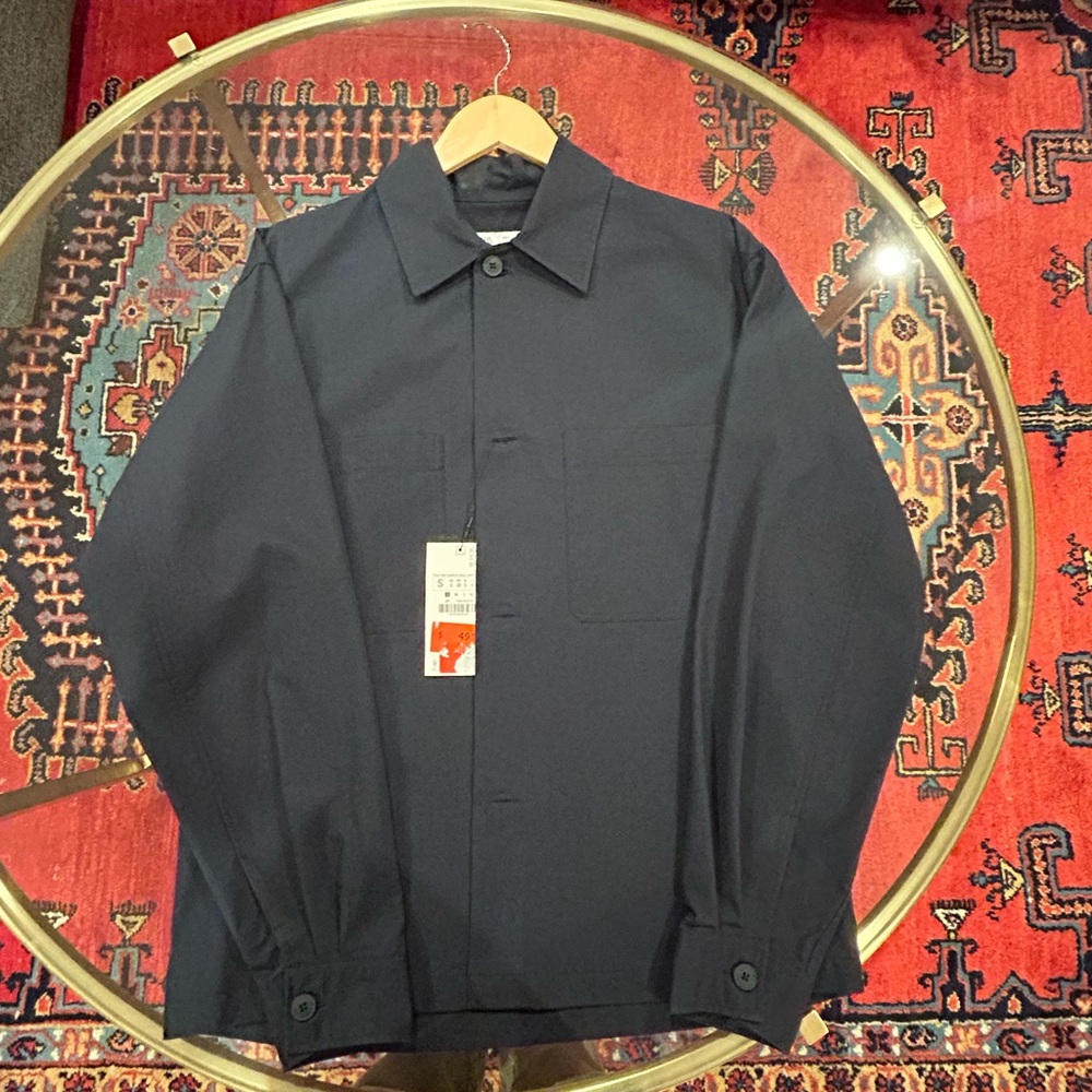 Men's Zara Dark Blue Workwear Jacket - Unbranded